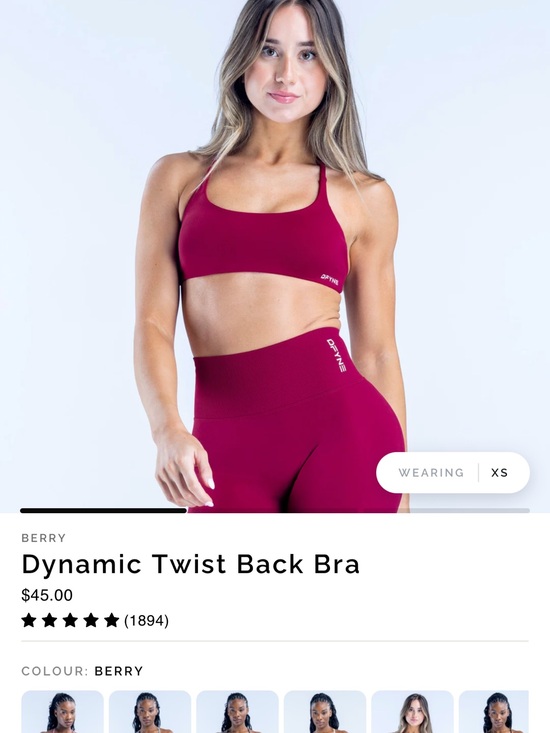 Dfyne Pants - Dynamic Bra and Legging Set - Berry